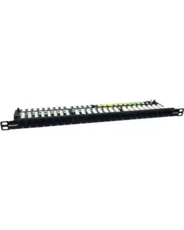 PHASAK Patch Panel PU 4811- 24 Puertos- Cat 6A- Altura 0 5U