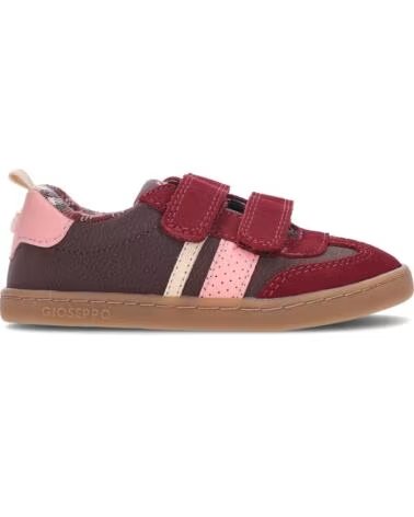 GIOSEPPO BAREFOOT SNEAKERS 80981 FREE BURGUNDY