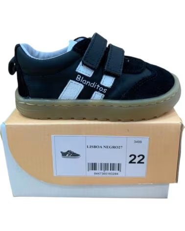 CRIOS LISBOA SAPATILHAS EM PELE PRETO NEGRO