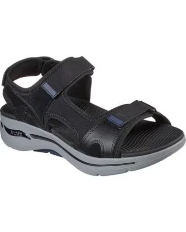 SKECHERS GO WALK ARCH FIT SANDAL MISSION NERA NEGRO