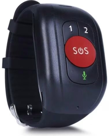LEOTEC Pulsera Smartband Senior Smart Band 4G- Roja y Negra