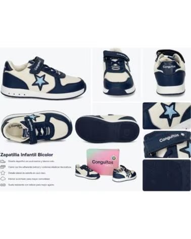CONGUITOS SNEAKER MARINEBLAU MIT STERN MARINO
