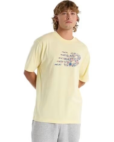 NEW BALANCE CAMISETA MANGA CORTA GRÁFICO NÁUTICO AMARILLO