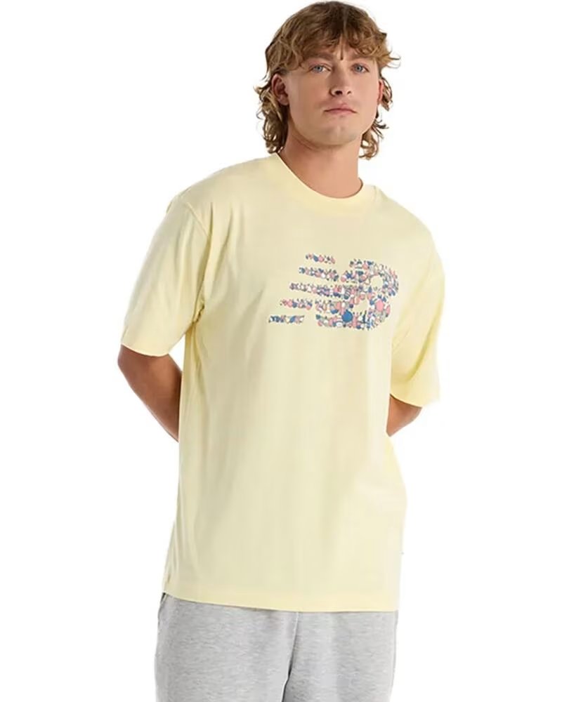 NEW BALANCE CAMISETA MANGA CORTA GRÁFICO NÁUTICO AMARILLO
