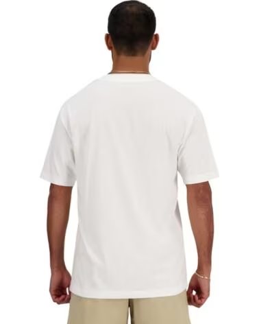 NEW BALANCE SHORT SLEEVE T-SHIRT SPORT ESSENTIALS COTTON MT41509WT BLANCO
