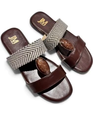 TIMBOS TAMANCO PLANO FEMININO 133449 CASTANHO MARRóN