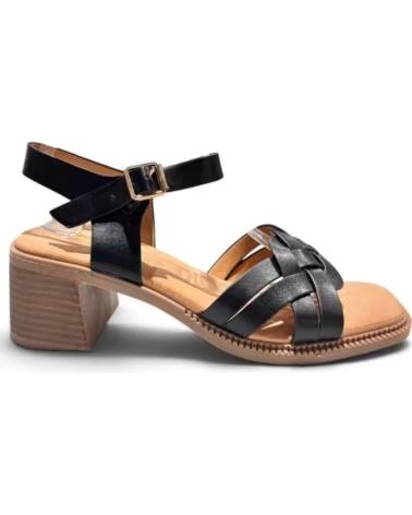 TIMBOS SANDÁLIA DE SALTO PARA MULHER COR PRETA 133448 NEGRO