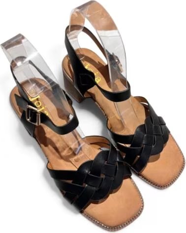 TIMBOS SANDÁLIA DE SALTO PARA MULHER COR PRETA 133448 NEGRO