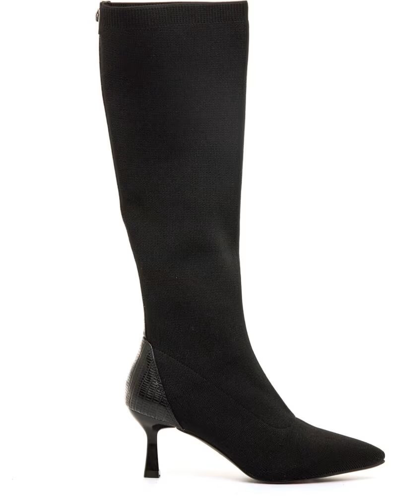 BOTA ALTA ELÁSTICA CON TACÓN FINO MARÍA MARE 63744 NEGRO