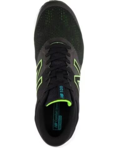 NEW BALANCE M520 CHAUSSURES DE RUNNING NOIR ET CITRON VERT BG