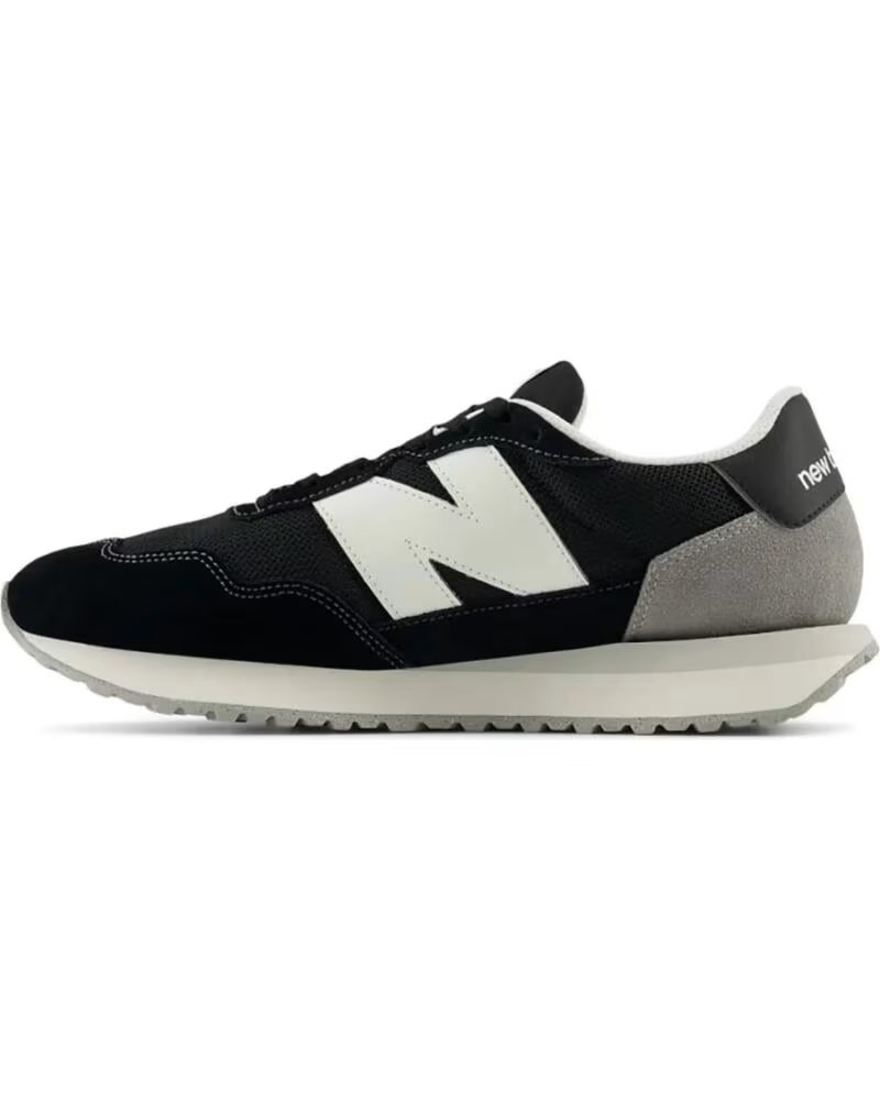 BASKETS HOMME NEW BALANCE MS237 NOIR BLANC GRIS LBK NEGRO