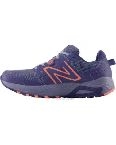 CHAUSSURES DE TRAIL RUNNING NEW BALANCE WT410 V8 BLEU ET SAUMON FEMME CJ