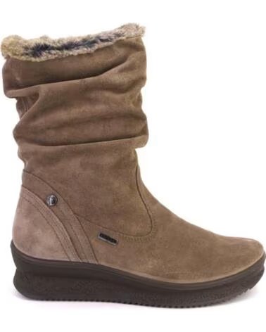 IMAC 206169 BOTAS DE MUJER TAUPE ANTE SERRAJE