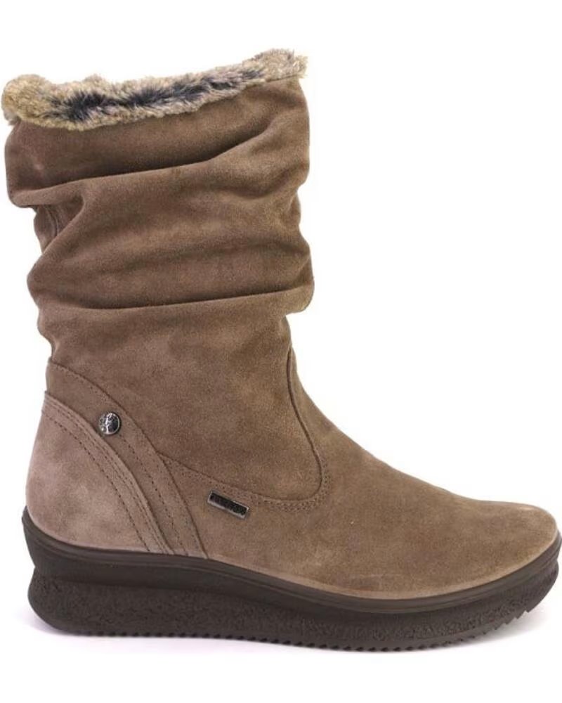 IMAC 206169 BOTAS DE MUJER TAUPE ANTE SERRAJE