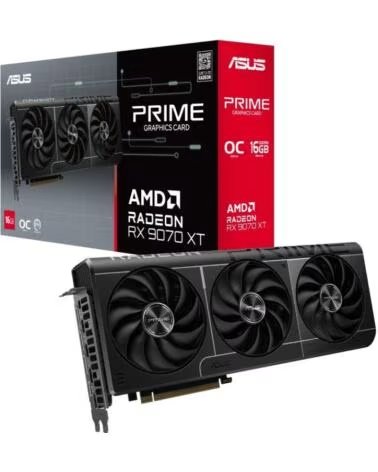 ASUS Tarjeta Grafica Prime Radeon RX 9070 XT OC- 16GB GDDR6