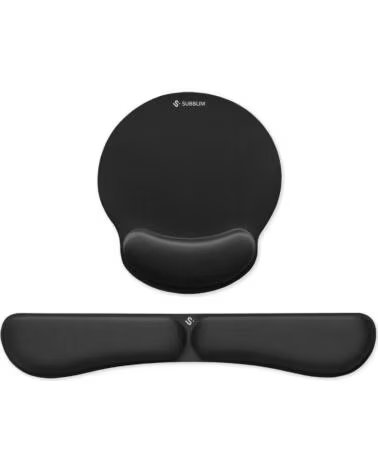 SUBBLIM Pack de Reposamunecas y Alfombrilla Ergonomica Ergo MemoryFlex