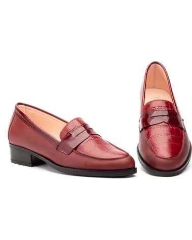 PAR Y MEDIO CHAUSSURES FEMME CUIR BORDEAUX PYM1805 AZUL