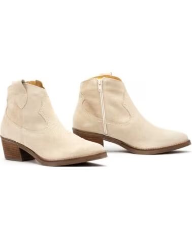 PAR Y MEDIO BOTTINE SALOMÉ FEMME CUIR NAPPA TALON CUBAIN PYM935 GOLD