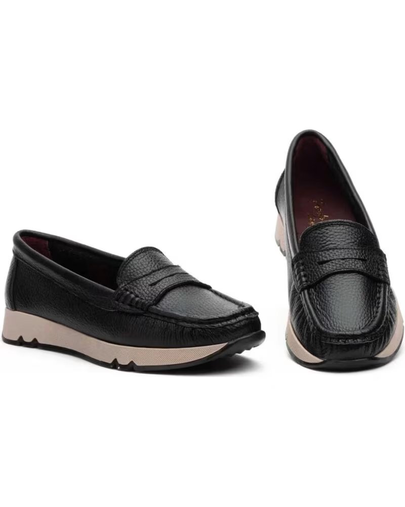 PIE DE ANGEL KIOWA FEMME CUIR MÉTALLISÉ TITAN PDA20326 NEGRO