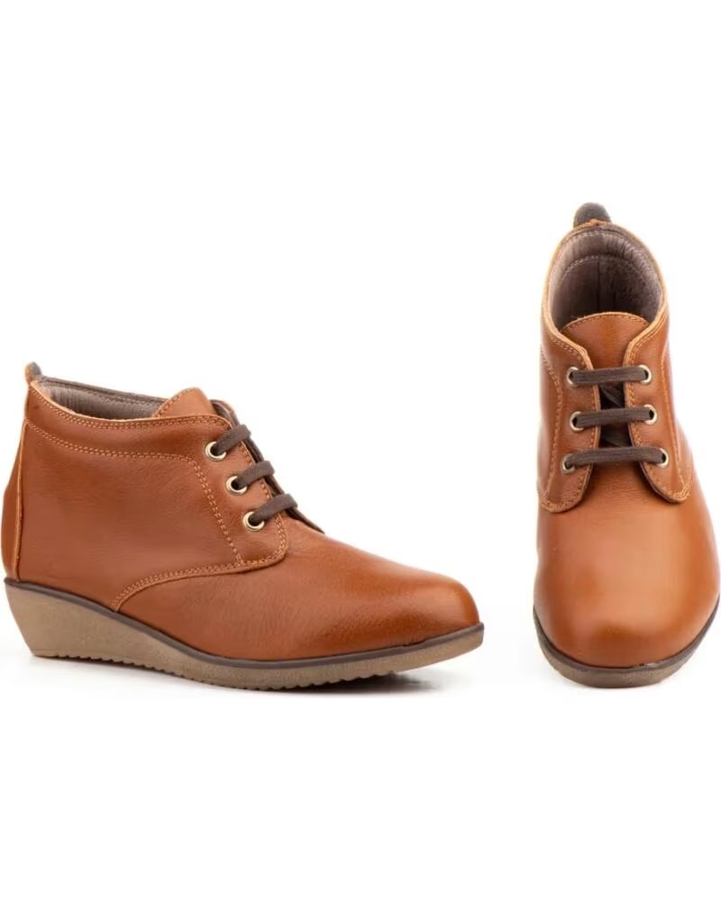 ALTO ESTILO STIVALETTI DONNA PELLE CUOIO LACCI MODELLO AE398 MARRONE MARRóN