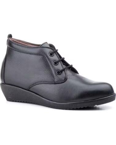 ALTO ESTILO STIVALETTO DONNA IN PELLE CON LACCI AE398 NERO NEGRO
