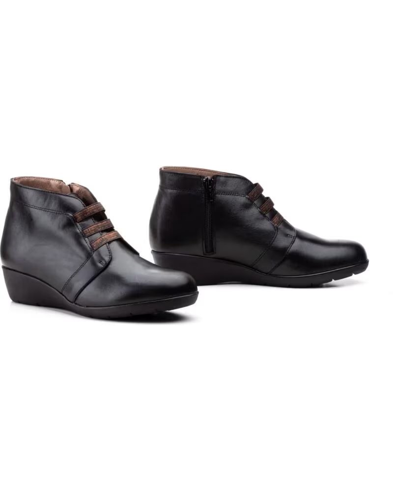 ALTO ESTILO DAMEN STIEFELETTE LEDER MODELL AE395 NEGRO