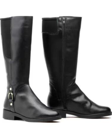 JAM STIVALI DONNA PELLE ELASTICI MODELLO 90685 NEGRO