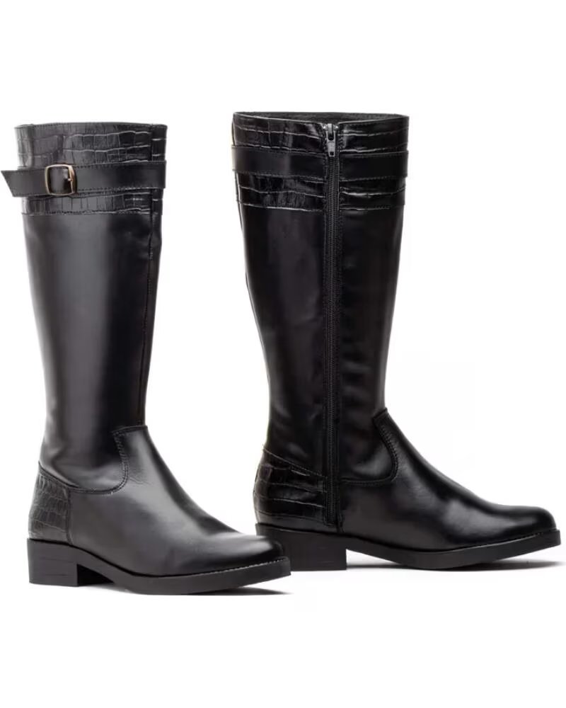 JAM BOTAS DE PIEL MODELO 90684 NEGRO