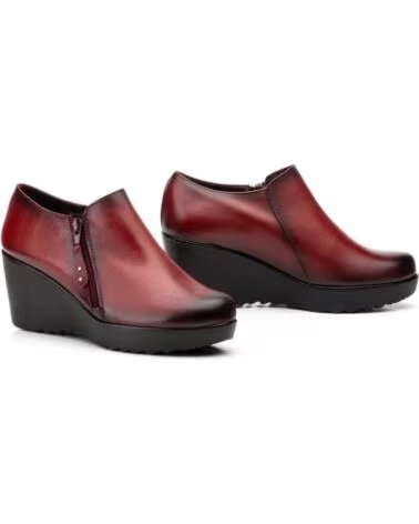 CHAUSSURES EN CUIR AVEC WEDGE ET FERMETURE ÉCLAIR MODÈLE 9006 JAM AZUL