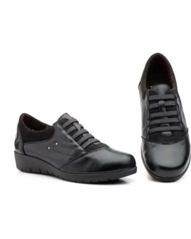 JAM CHAUSSURES EN CUIR ÉLASTIQUES MODÈLE 5567 NOIR NEGRO