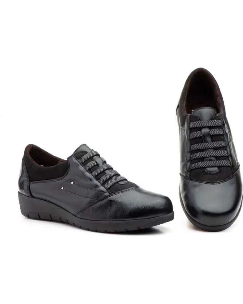 JAM CHAUSSURES EN CUIR ÉLASTIQUES MODÈLE 5567 NOIR NEGRO