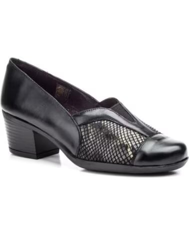 ZAPATOS DE PIEL Y LYCRA MODELO 5414 JAM NEGRO