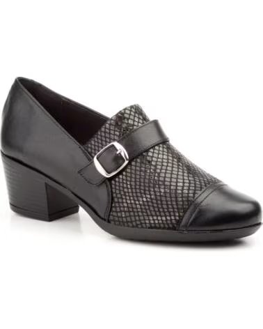 JAM ZAPATOS PIEL LYCRA HEBILLA MODELO 5400 NEGRO