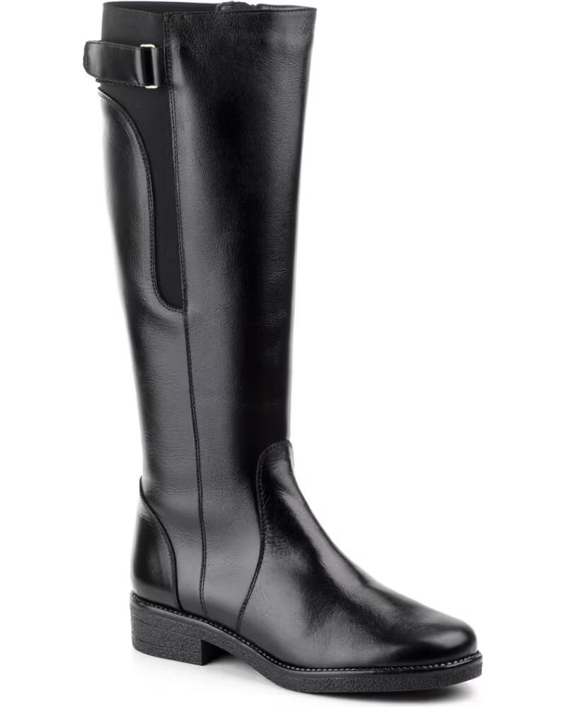 JAM STIVALI ALTI IN PELLE MODELLO 1017 NERO NEGRO
