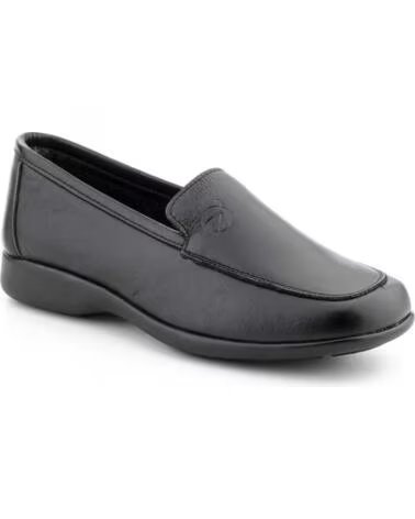 ALTO ESTILO SCHWARZE LEDER-MOKASSINS MODELL 530 NEGRO
