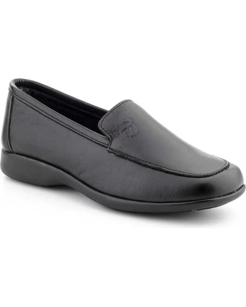 ALTO ESTILO SCHWARZE LEDER-MOKASSINS MODELL 530 NEGRO