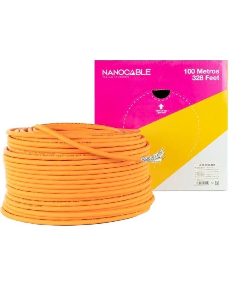 NANO CABLE Bobina cable red lszh cat7 rj45 nanocable 100m awg23