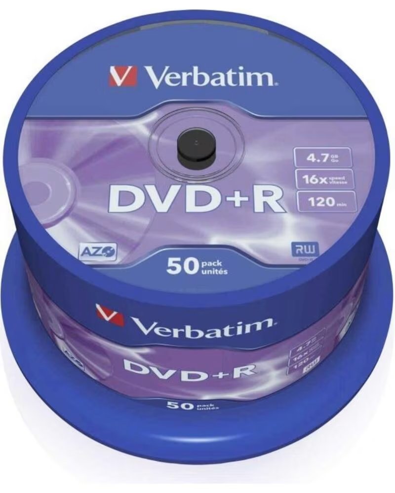 VERBATIM DVDR Advanced AZO 16X- Tarrina-50uds
