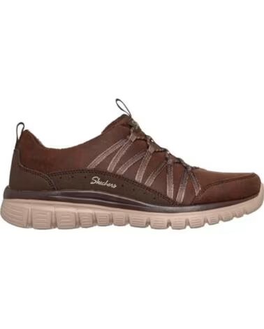 SKECHERS SNEAKERS GRACEFUL-COZY HUG MARRóN