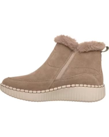 SKECHERS BOTTINES PLATES FEMME WILSHIRE BLVD - FRESH ZIP TAUPE MARRóN