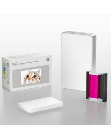 XIAOMI PAPIER PHOTO POUR SUBLIMATION PORTABLE DYE-SUBLIMATION PAPER 5 X 7,6 CM 20 FEUILLES