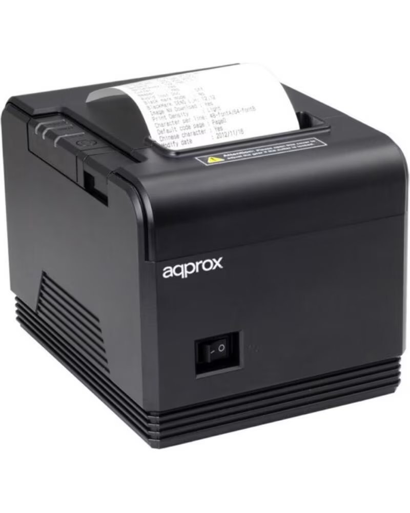 APPROX Impresora de Tickets appPOS80AM3- Termica- Ancho papel 80mm- USB-RS232-Ethernet- Negra