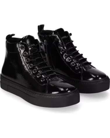 CHIKA10 RE AIRA 02 SCARPE DA GINNASTICA VERNICE DONNA NERO NEGRO-BLACK