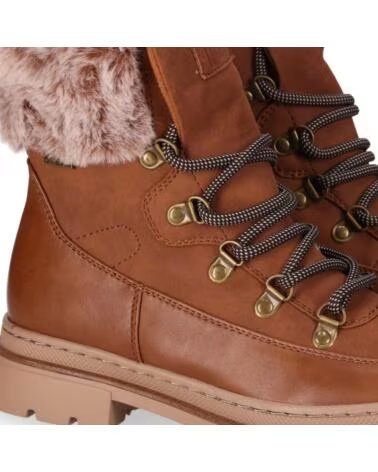 CHIKA10 AUSTRALIA 02 BOTINS DE MULHER EM COURO TAN CUERO-TAN