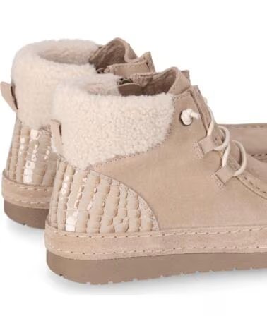 CHIKA10 RE NATURE ORLA 02 BOTINES PLANOS DE SERRAJE PARA MUJER TAUPE TAUPE-TAUPE