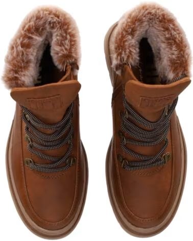 CHIKA10 AUSTRALIA 02 BOTINS DE MULHER EM COURO TAN CUERO-TAN