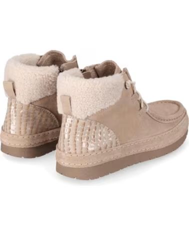 CHIKA10 RE NATURE ORLA 02 BOTINES PLANOS DE SERRAJE PARA MUJER TAUPE TAUPE-TAUPE