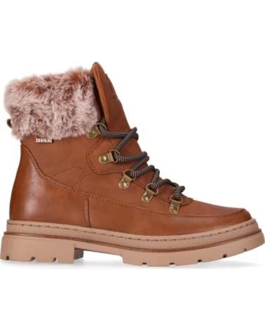 CHIKA10 AUSTRALIA 02 BOTINS DE MULHER EM COURO TAN CUERO-TAN