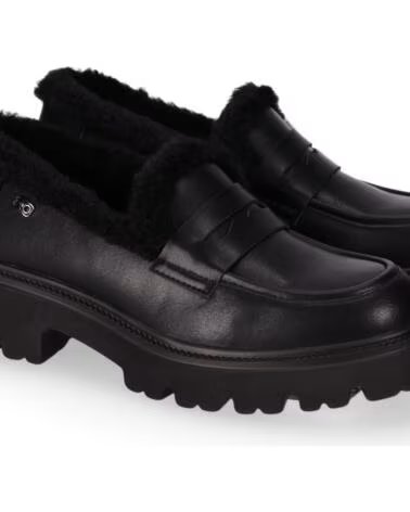 CHIKA10 PELOTERA 01 ZAPATOS DE MUJER PIEL SINTÉTICA TACÓN BAJO NEGRO-BLACK