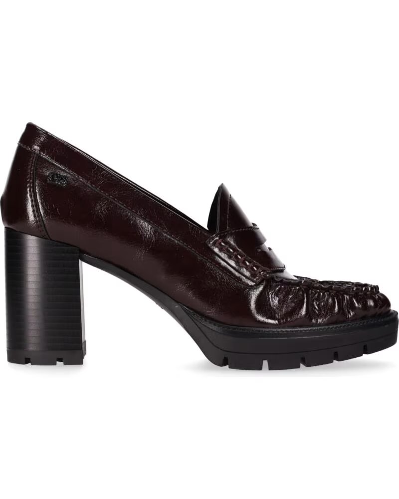 CHIKA10 AVILES 01 DAMEN HALBSCHUHE MIT MITTLEREM ABSATZ AUS KUNSTLEDER MARRON-BROWN